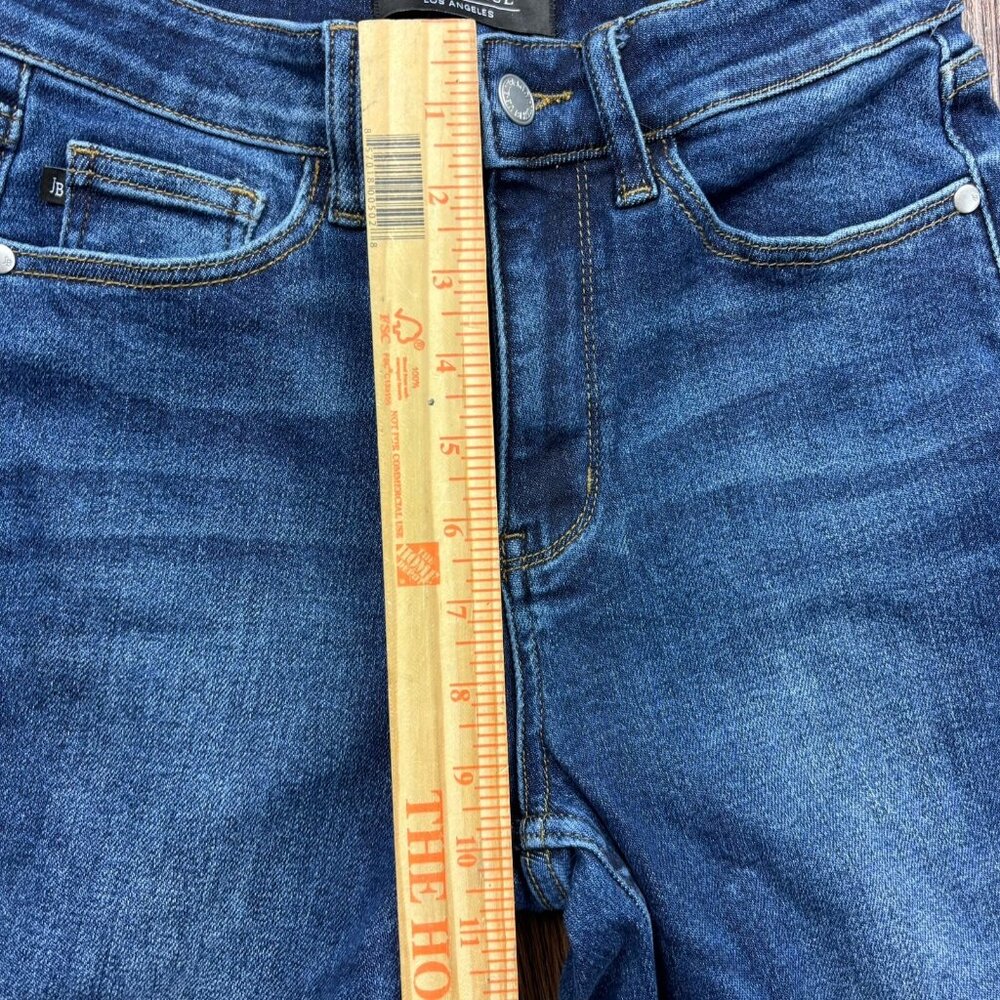 Judy Blue Slim Fit Jeans JB88704DK Dark Wash Raw Hem Women’s Size 3/26 - Picture 8 of 11
